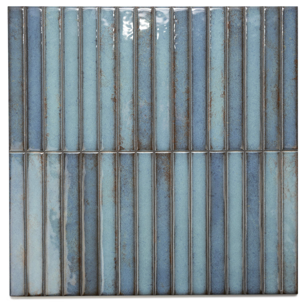 Castilla 14"x14" Turquoise Ceramic Glossy Tile