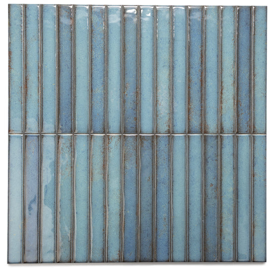 Castilla 14"x14" Turquoise Ceramic Glossy Tile