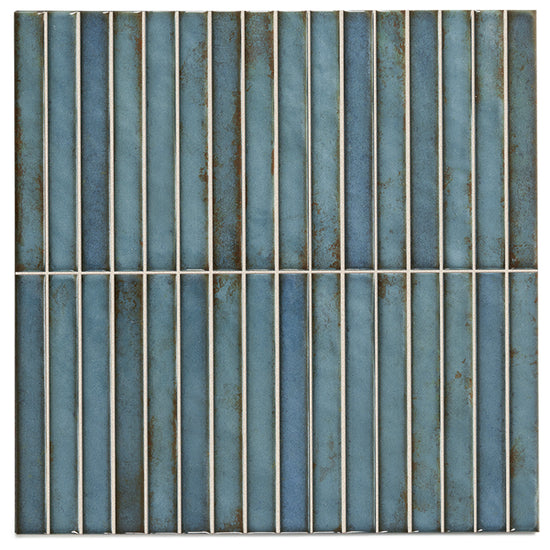 Castilla 14"x14" Turquoise Ceramic Glossy Tile