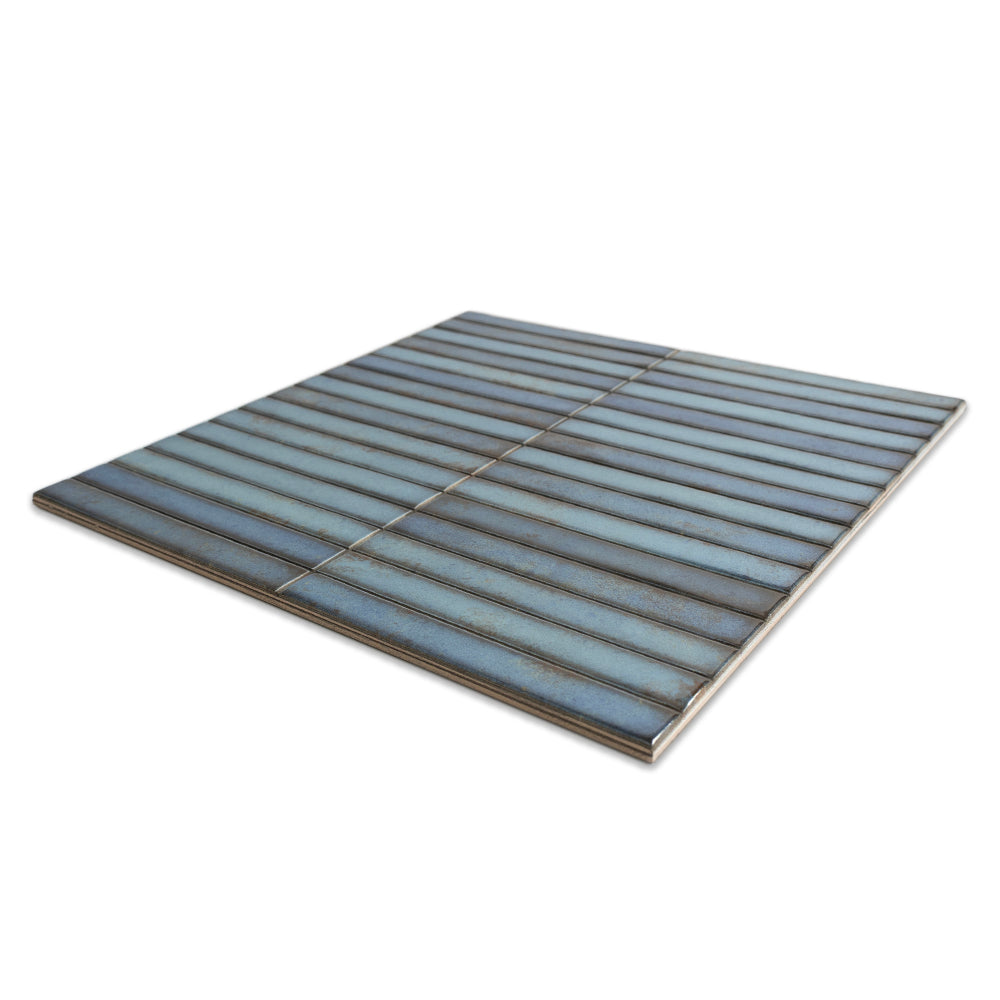 Castilla 14"x14" Turquoise Ceramic Glossy Tile
