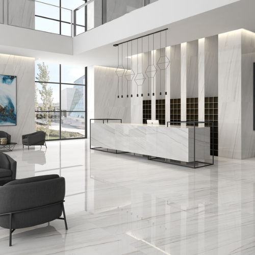 Kingsley 24"x48" Blanco Porcelain Glossy Tile