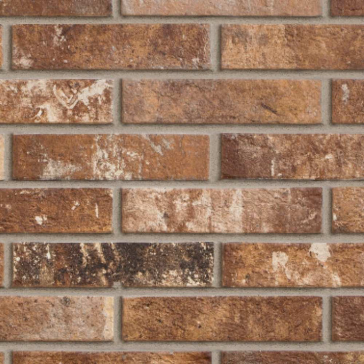 Brick City 2" x 10" Sunset Porcelain Matte Tile