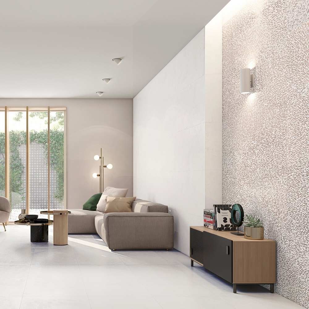 Rainfall 24" x 48" Blanco Porcelain Matte Tile