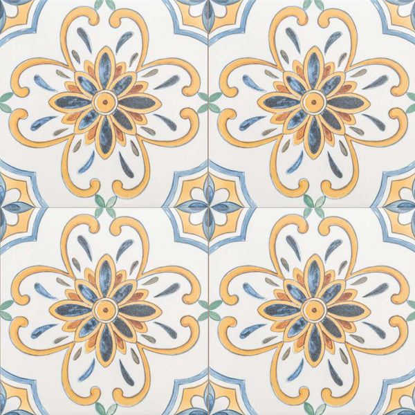 Monastery 8"x8" Vietri Porcelain Matte Tile