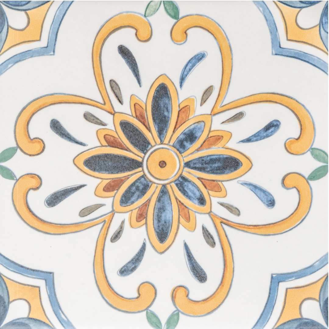 Monastery 8"x8" Vietri Porcelain Matte Tile