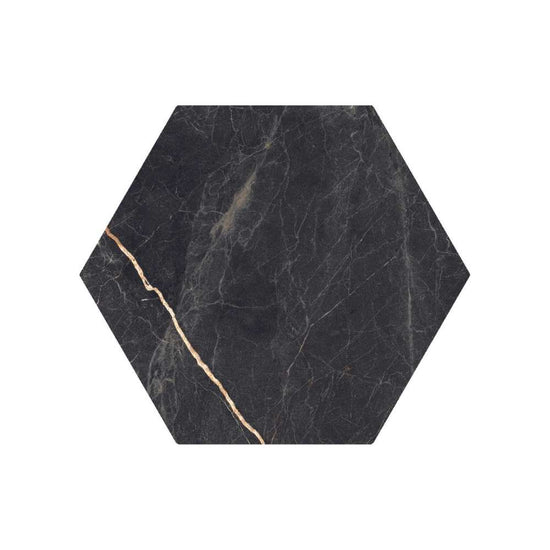 Oscuro 8" x 9" Gold Porcelain Matte Tile