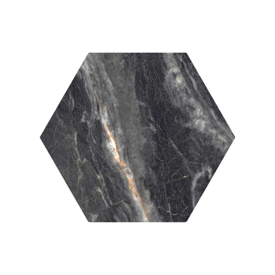 Oscuro 8" x 9" Gold Porcelain Matte Tile