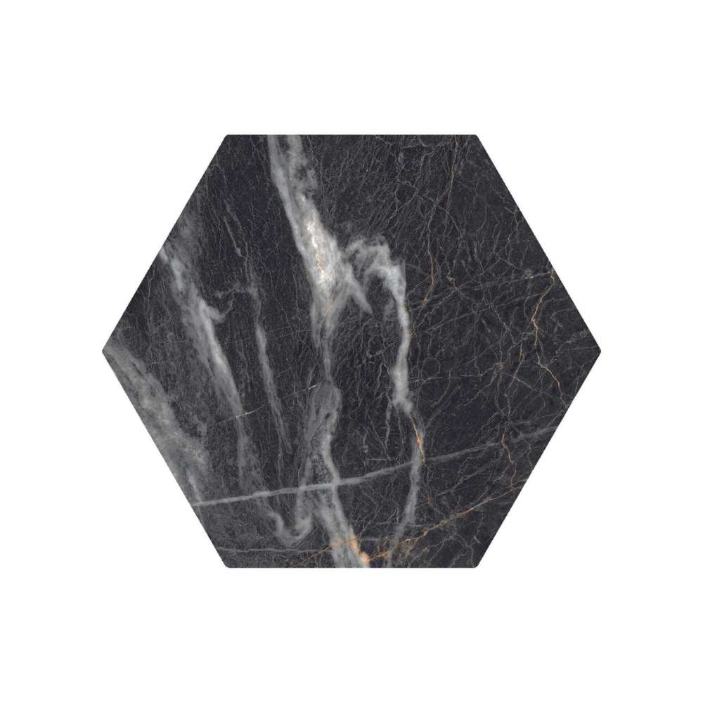 Oscuro 8" x 9" Gold Porcelain Matte Tile