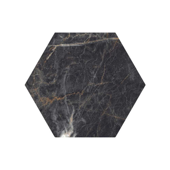 Oscuro 8" x 9" Gold Porcelain Matte Tile