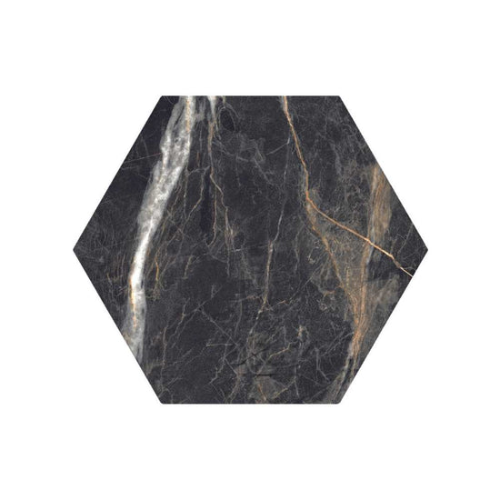 Oscuro 8"x9" Gold Porcelain Matte Tile