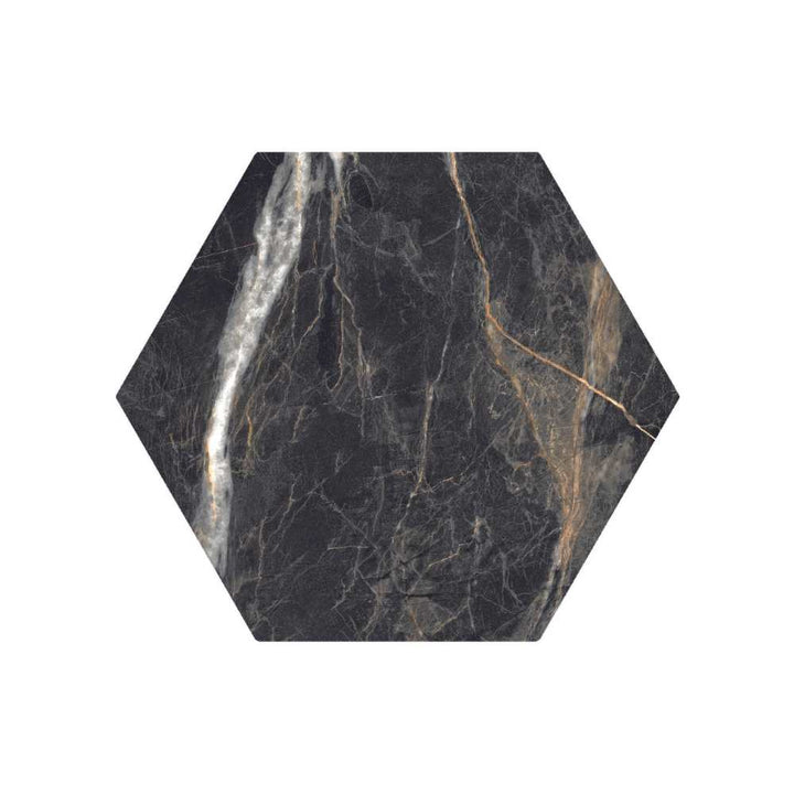 Oscuro 8"x9" Gold Porcelain Matte Tile