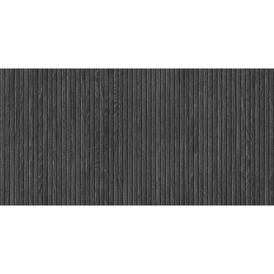 Marqueterie 24" x 48" Black Porcelain Matte Tile