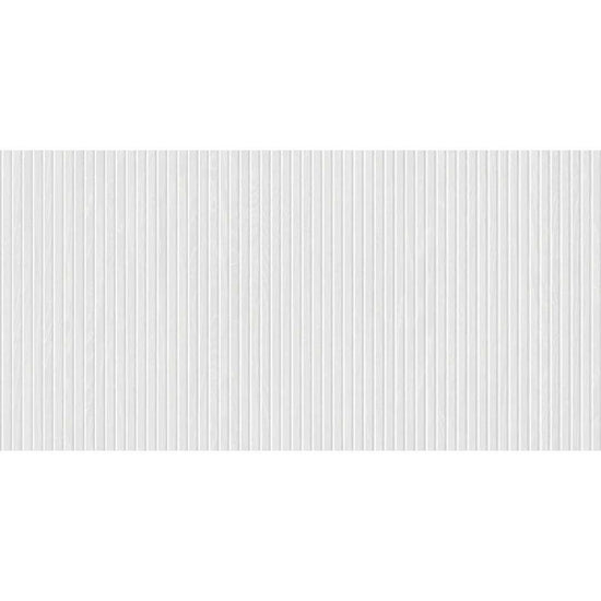 Marqueterie 24" x 48" White Porcelain Matte Tile