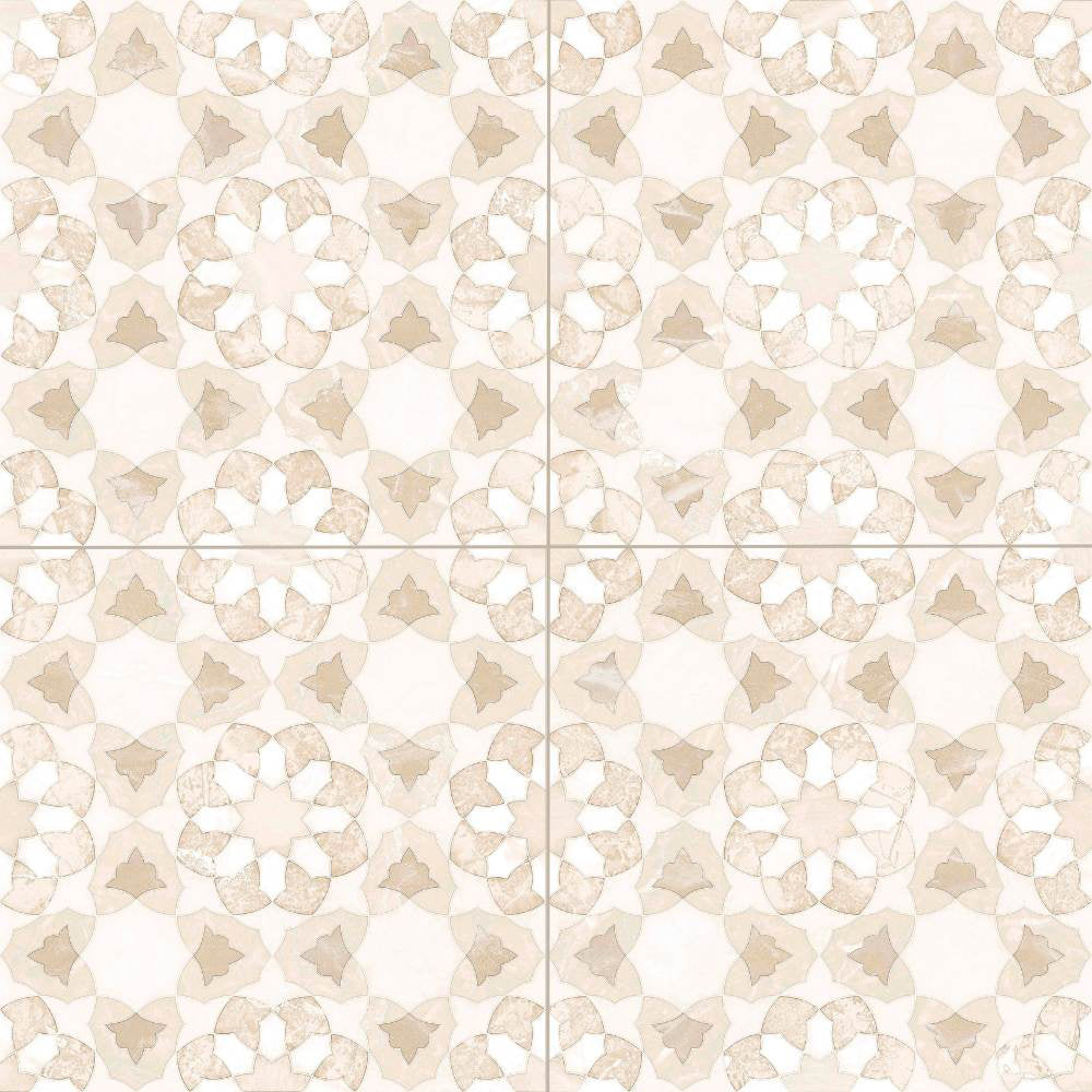 Pageant 9"x9" Crema Porcelain Matte Tile