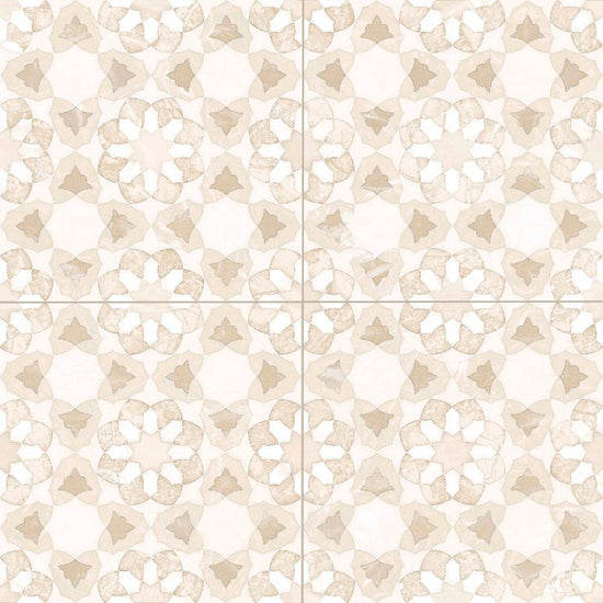 Pageant 9"x9" Crema Porcelain Matte Tile