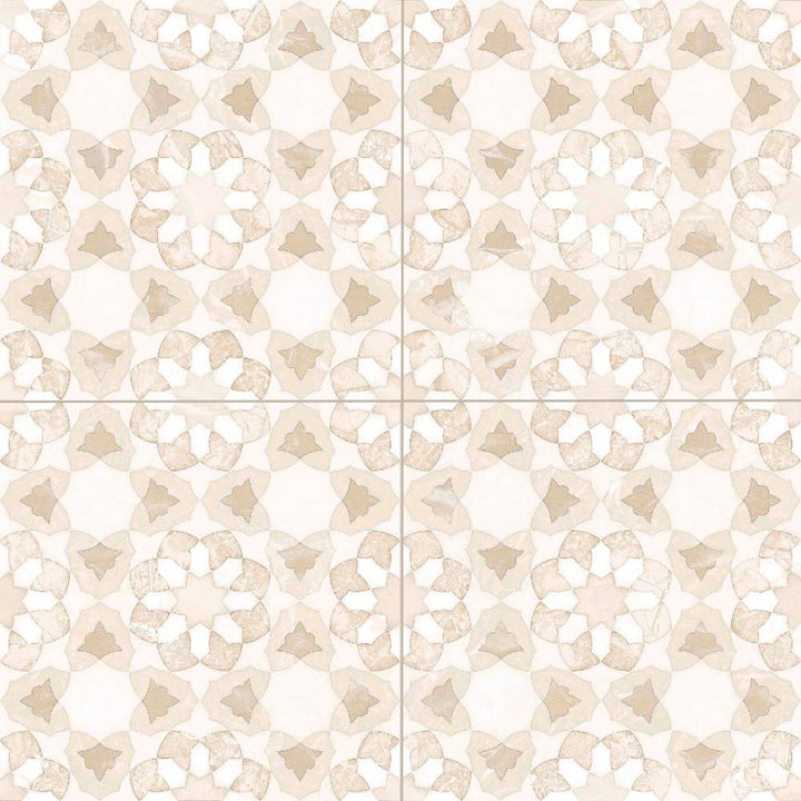 Pageant 9"x9" Crema Porcelain Matte Tile