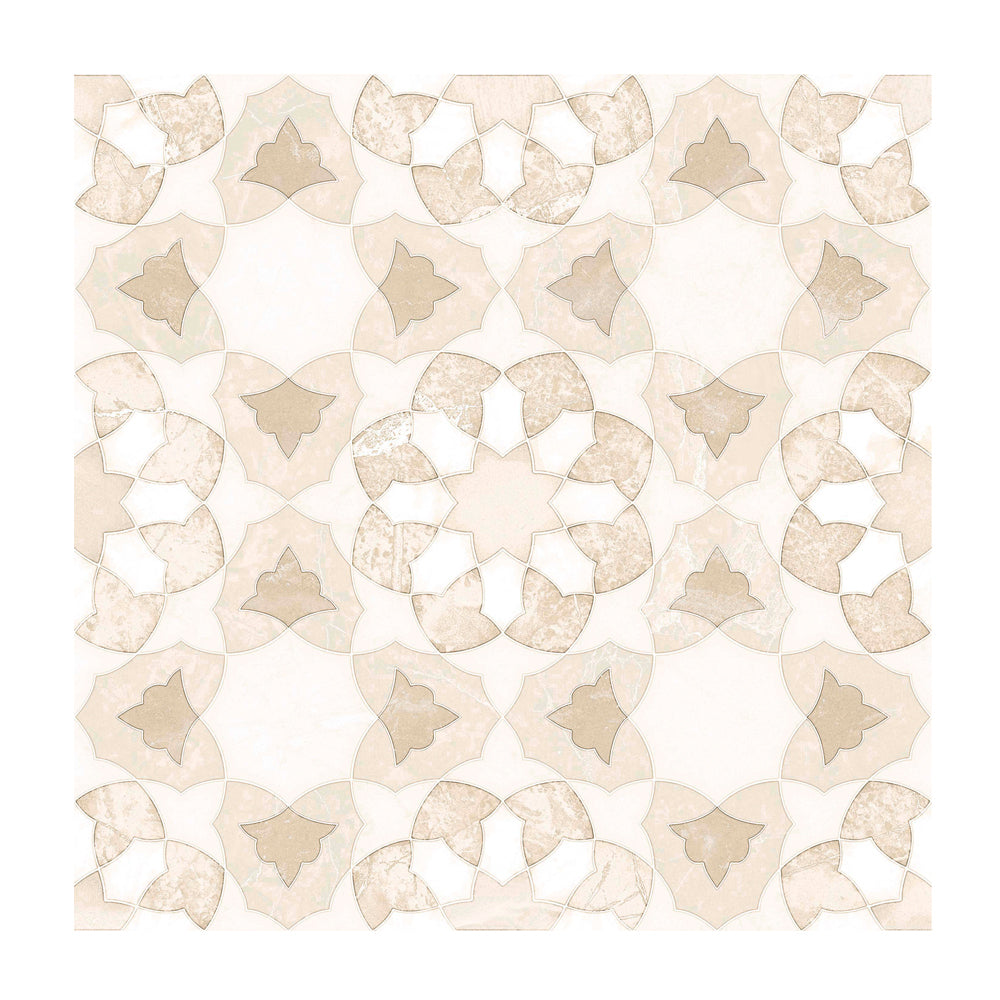 Pageant 9"x9" Crema Porcelain Matte Tile