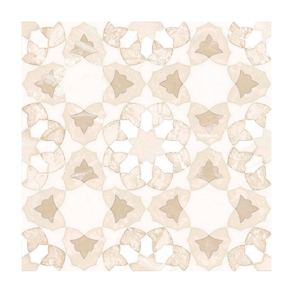 Pageant 9"x9" Crema Porcelain Matte Tile