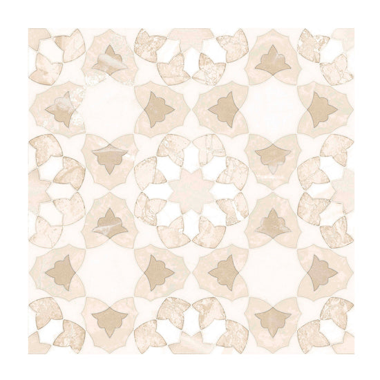Pageant 9"x9" Crema Porcelain Matte Tile