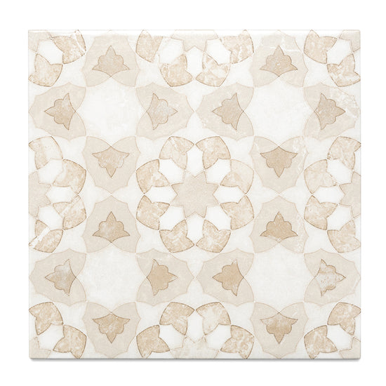 Pageant 9"x9" Crema Porcelain Matte Tile
