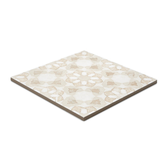 Pageant 9"x9" Crema Porcelain Matte Tile