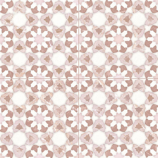 Pageant 9"x9" Rosa Porcelain Matte Tile