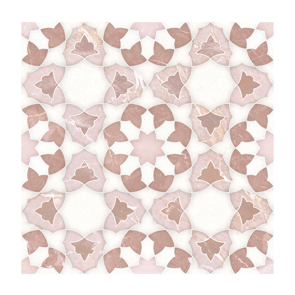 Pageant 9"x9" Rosa Porcelain Matte Tile