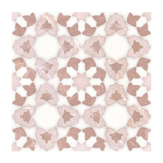 Pageant 9"x9" Rosa Porcelain Matte Tile