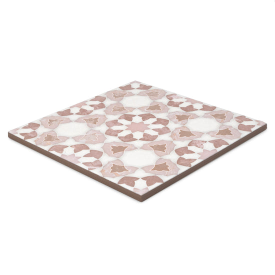 Pageant 9"x9" Rosa Porcelain Matte Tile