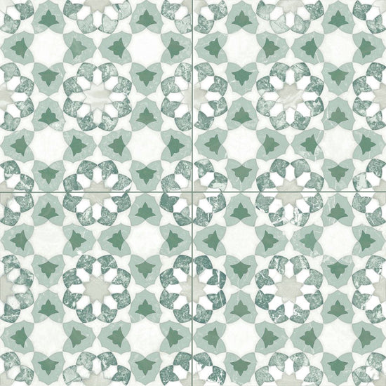 Pageant 9"x9" Verde Porcelain Matte Tile