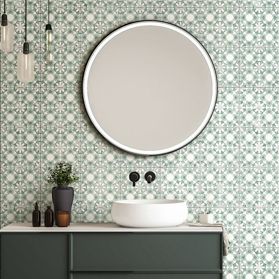 Pageant 9"x9" Verde Porcelain Matte Tile