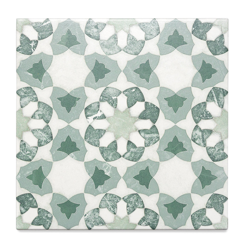 Pageant 9"x9" Verde Porcelain Matte Tile