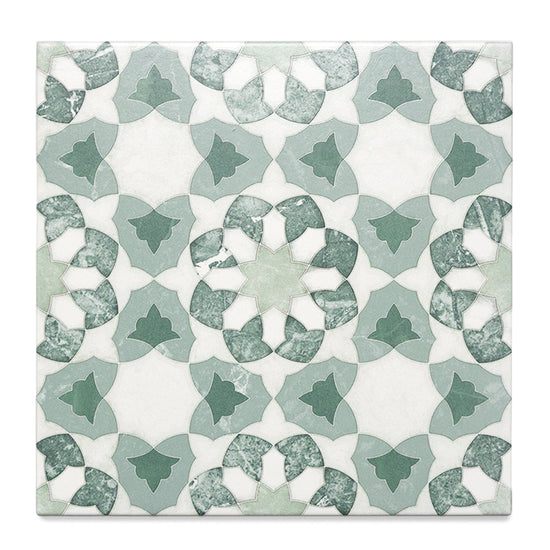 Pageant 9"x9" Verde Porcelain Matte Tile