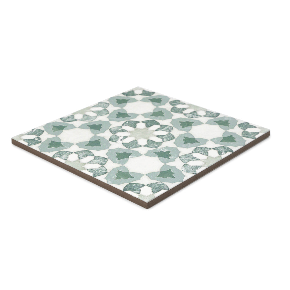 Pageant 9"x9" Verde Porcelain Matte Tile