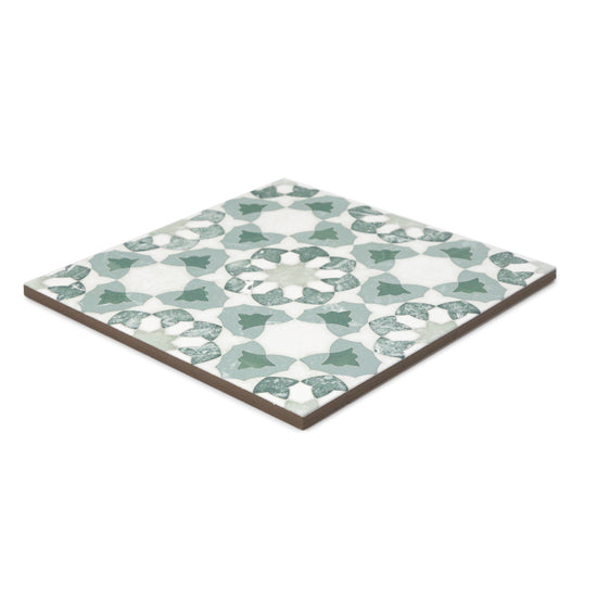 Pageant 9"x9" Verde Porcelain Matte Tile