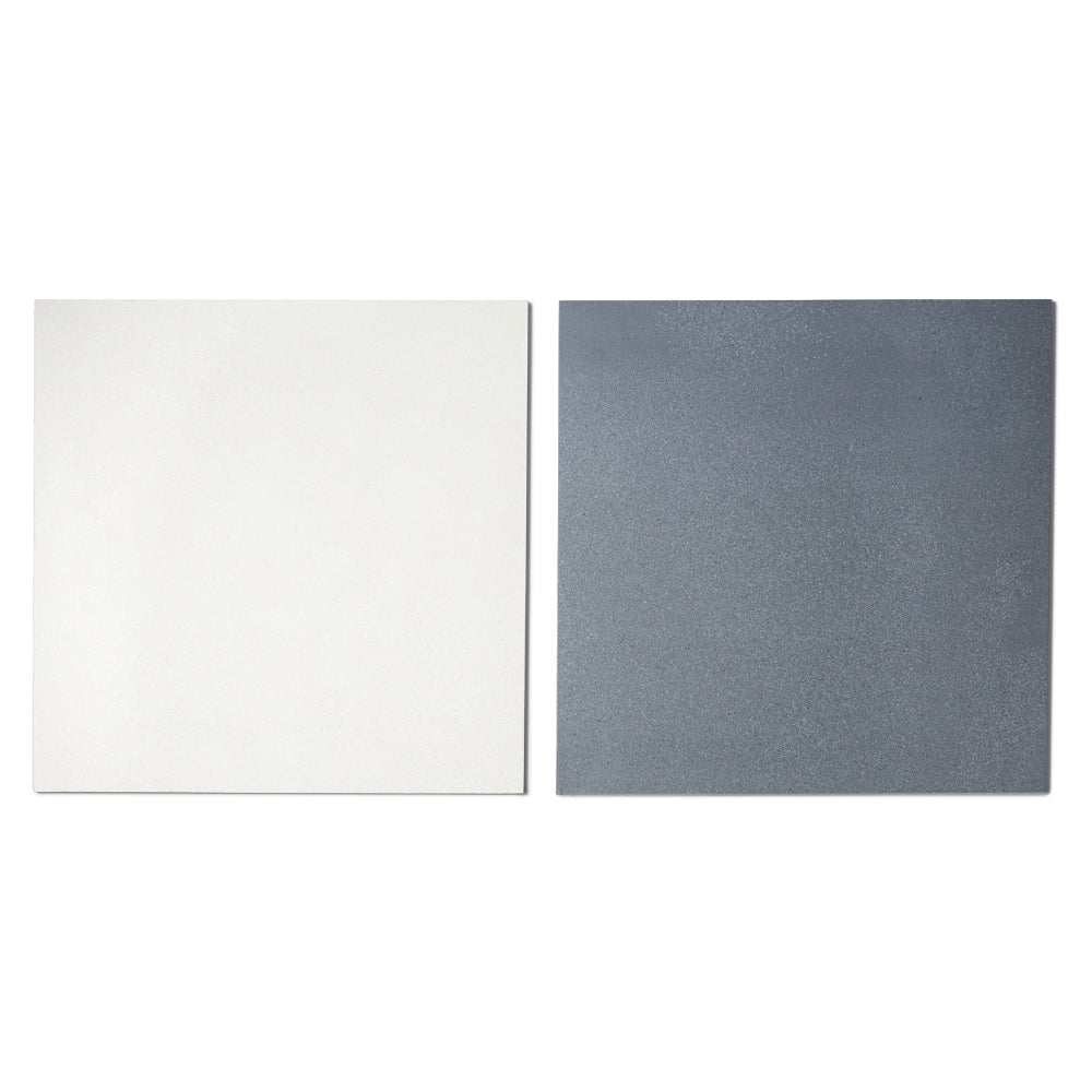 Terrazzo 2.0 24"x24" Checkerboard Minimal White & Minimal Blue Porcelain Matte Tile