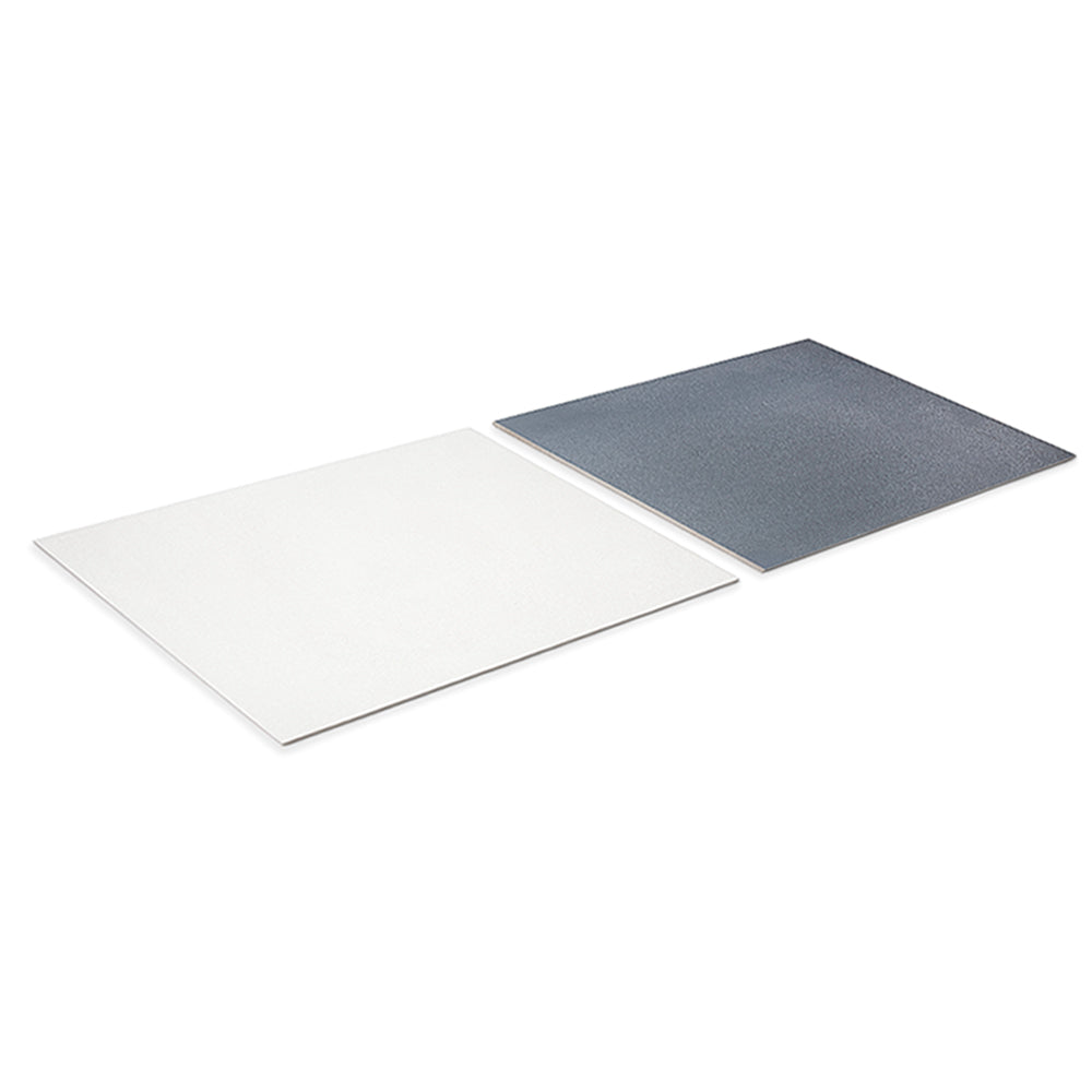 Terrazzo 2.0 24"x24" Checkerboard Minimal White & Minimal Blue Porcelain Matte Tile