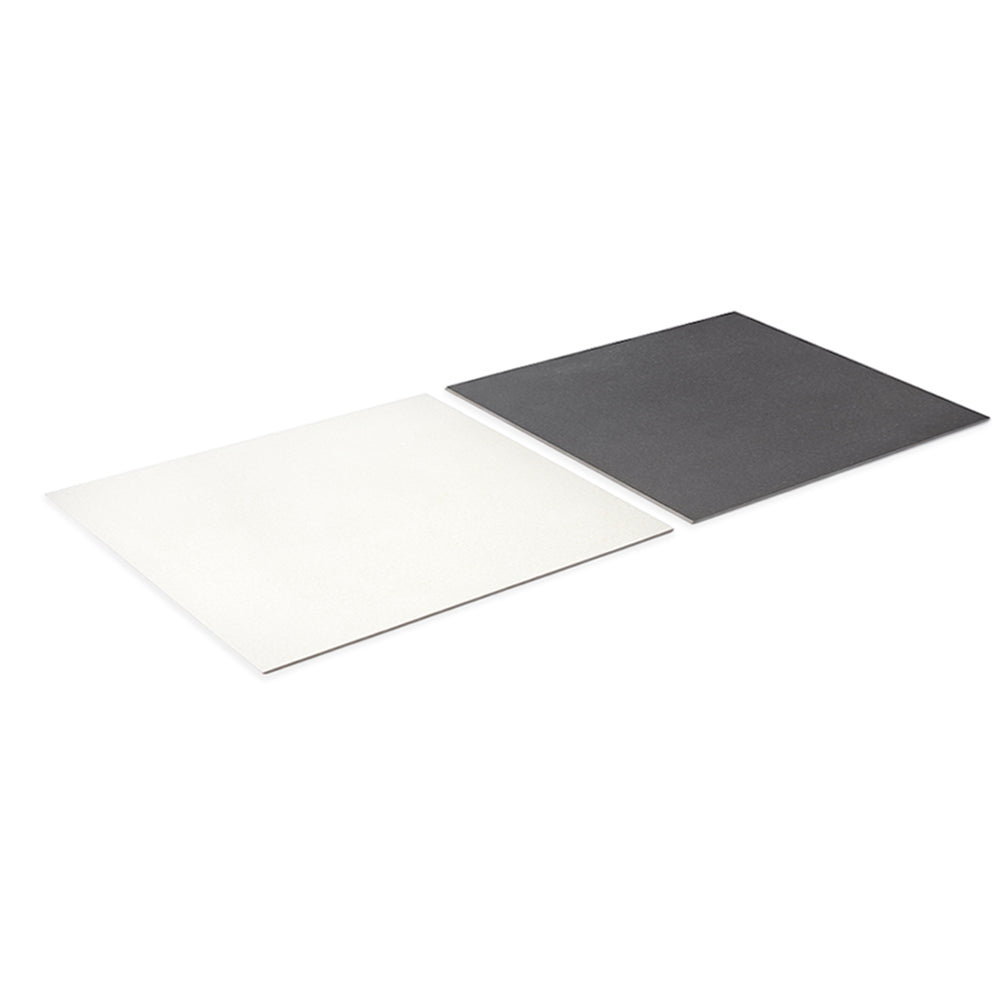 Terrazzo 2.0 24"x24" Checkerboard Minimal White & Minimal Dk Grey Porcelain Matte Tile