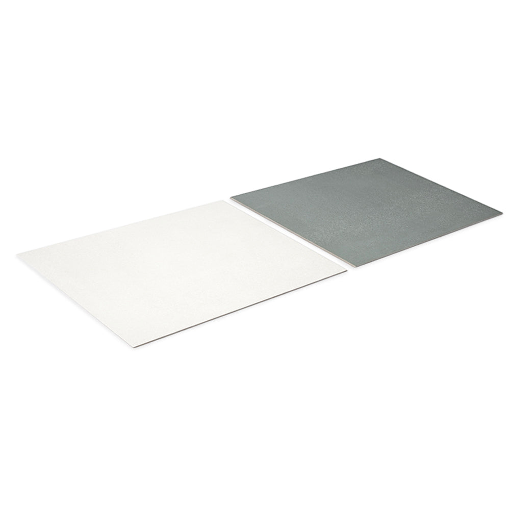 Terrazzo 2.0 24"x24" Checkerboard Minimal White & Minimal Green Porcelain Matte Tile