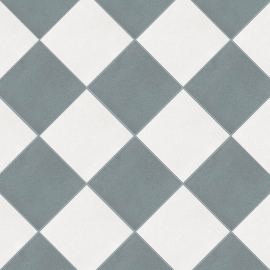Terrazzo 2.0 24"x24" Checkerboard Minimal White & Minimal Green Porcelain Matte Tile