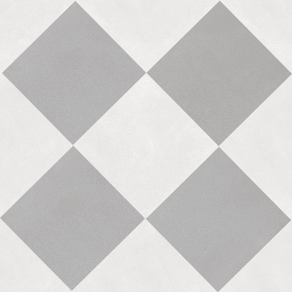 Terrazzo 2.0 24"x24" Checkerboard Minimal White & Minimal Grey Porcelain Matte Tile