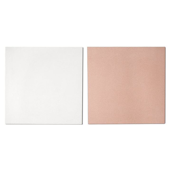 Terrazzo 2.0 24"x24" Checkerboard Minimal White & Minimal Pink Porcelain Matte Tile