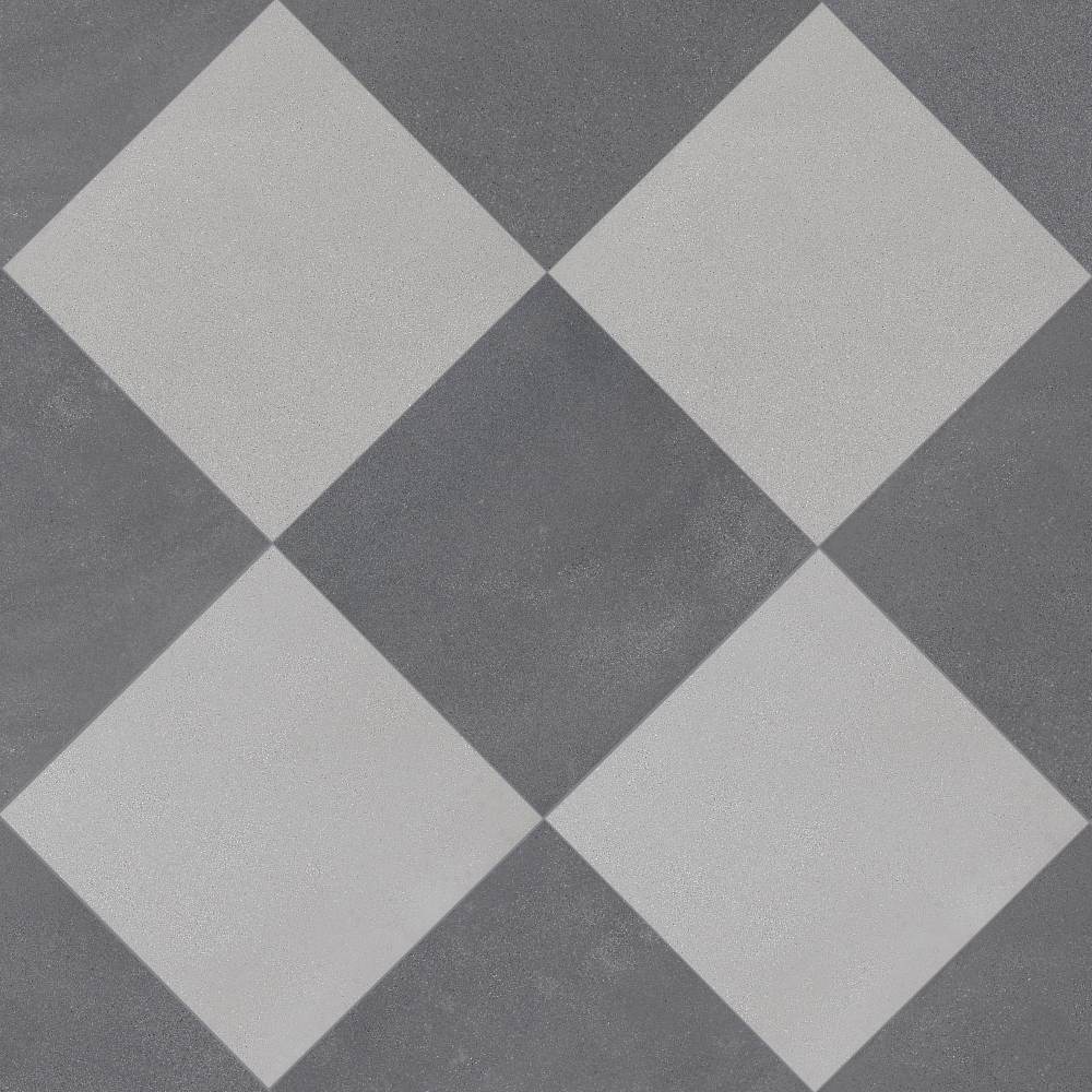 Terrazzo 2.0 24"x24" Checkerboard Minimal Grey & Minimal Dk Grey Porcelain Matte Tile