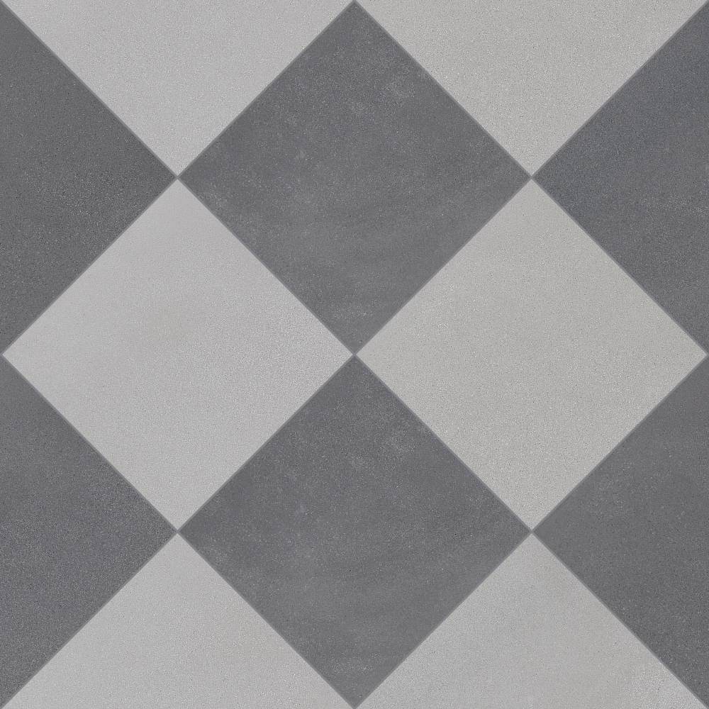 Terrazzo 2.0 24"x24" Checkerboard Minimal Grey & Minimal Dk Grey Porcelain Matte Tile