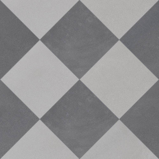 Terrazzo 2.0 24"x24" Checkerboard Minimal Grey & Minimal Dk Grey Porcelain Matte Tile