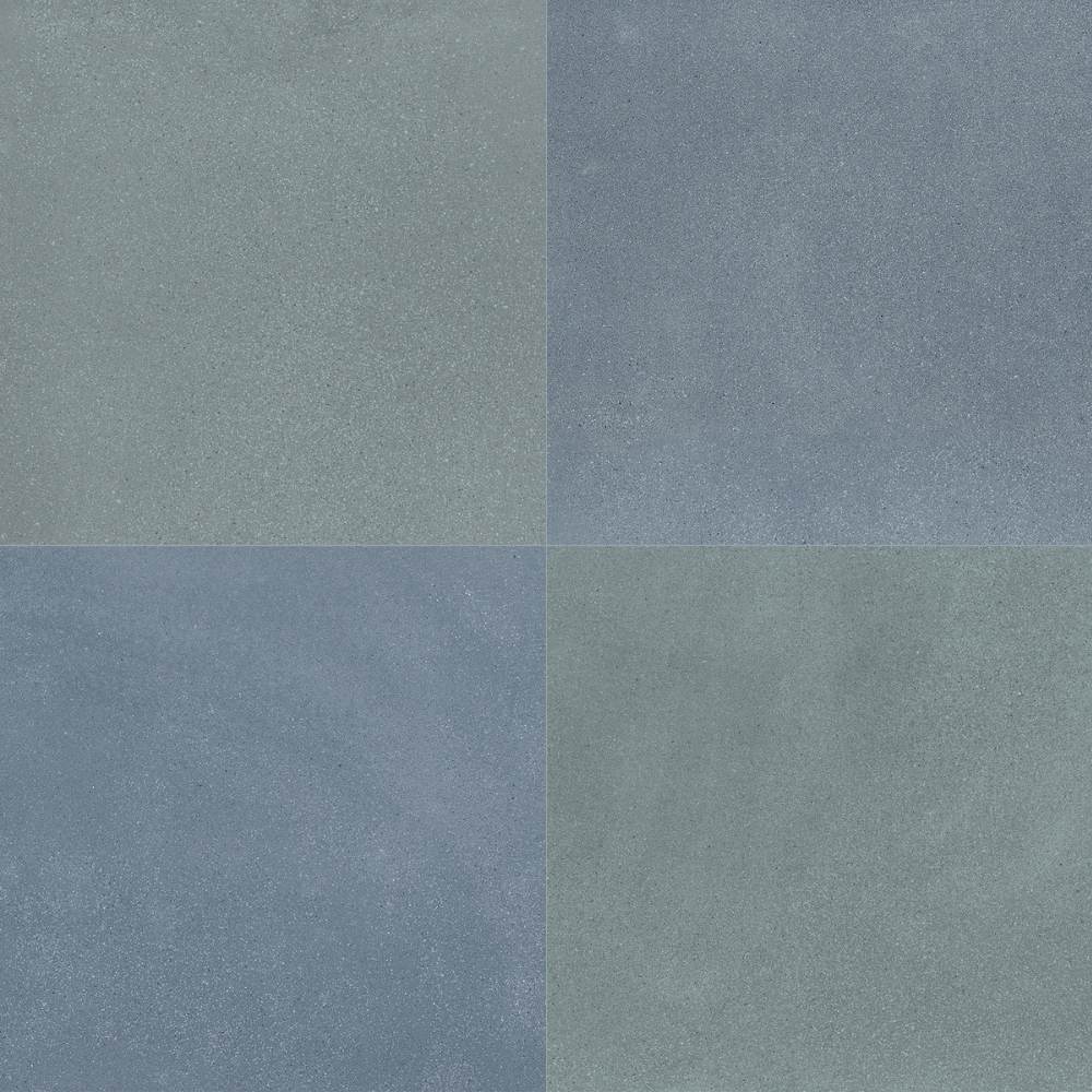 Terrazzo 2.0 24"x24" Checkerboard Minimal Blue & Minimal Green Porcelain Matte Tile