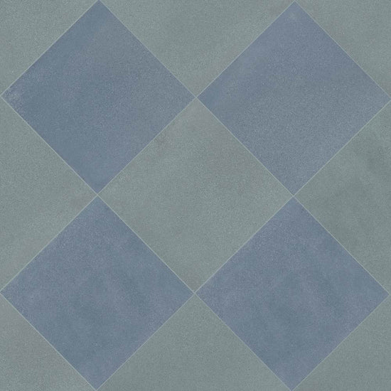 Terrazzo 2.0 24"x24" Checkerboard Minimal Blue & Minimal Green Porcelain Matte Tile