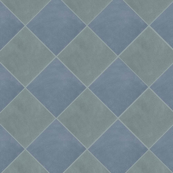 Terrazzo 2.0 24"x24" Checkerboard Minimal Blue & Minimal Green Porcelain Matte Tile