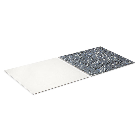 Terrazzo 2.0 24"x24" Checkerboard Minimal White & Classic Blue Porcelain Matte Tile