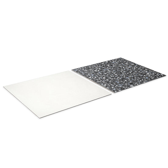 Terrazzo 2.0 24"x24" Checkerboard Minimal White & Classic Dk Grey Porcelain Matte Tile